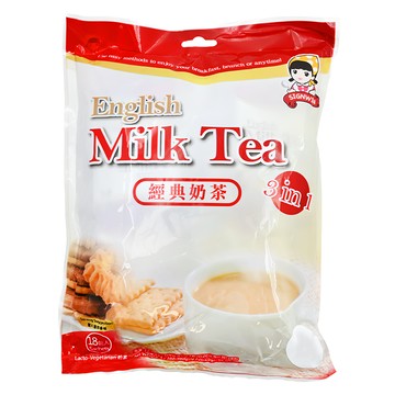 SIGNWIN 三得冠 三合一經典奶茶，錫蘭紅茶基底，香濃可口，冷熱飲皆可，18入  20g  1袋