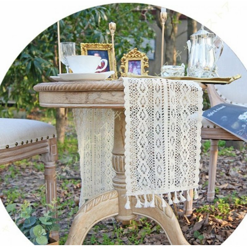 テーブルランナー レース テーブルフラグ おしゃれ 北欧タッセル付き 食卓ランナー モダン テーブルセンター クロス レトロ ロマンチック おもてなし 食卓飾り 通販 Lineポイント最大0 5 Get Lineショッピング