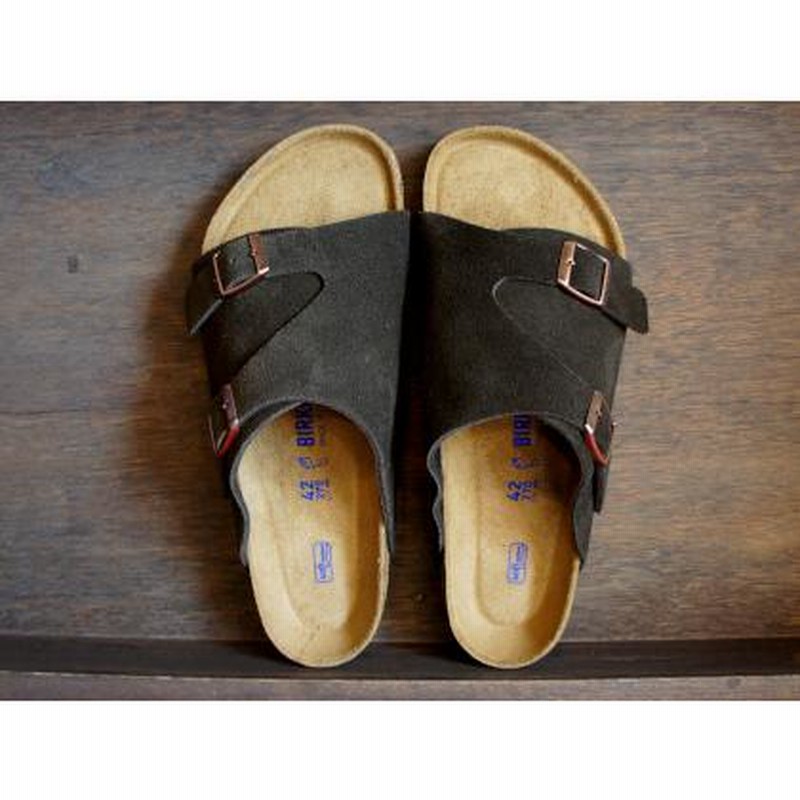 BIRKENSTOCK ビルケンシュトック 靴 サンダル メンズ ZURICH チューリッヒ Mocha モカ レギュラー幅 1009530  人気モデル ソフトフットベット ドイツ製 | LINEブランドカタログ