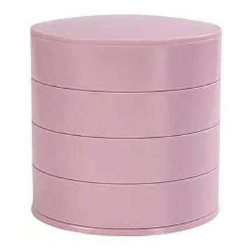 E.dot 旋轉首飾收納盒  粉色