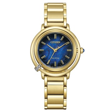 CITIZEN L系列 限量 Aqua限定 光動能 美鑽女錶 送禮 禮物 推薦 EM1099-57L