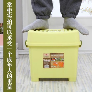 客廳塑料浴室加厚雜物箱兒童椅子