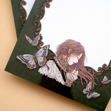 足量大張memo pad (illumi design) 蝴蝶女孩