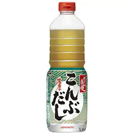 AJINOMOTO　味の素　だし自慢濃厚こんぶだし　1L×6本