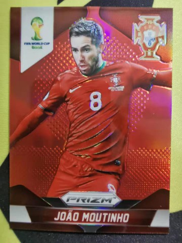 2014 Panini Prizm 世界杯 穆蒂尼奧 Joao Moutinho 149編 紅折