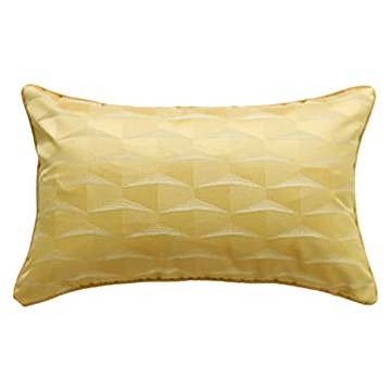 好物良品 簡約輕奢立體三角刺繡沙發抱枕套 長形款  50 x 30cm  香檳色