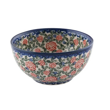 波蘭陶 綠野玫瑰系列 日式飯碗 12cm