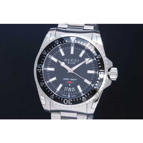 2021正規激安】 グッチ GUCCI DIVE ダイバーズウォッチ YA136403 136.4 ...