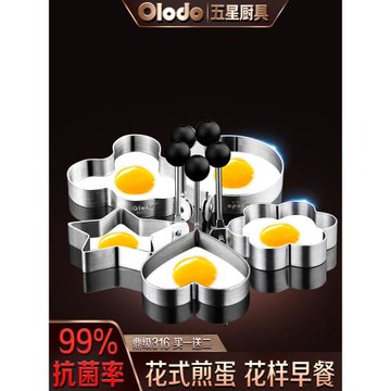 煎蛋模型不粘加厚磨荷包蛋神器家用煎雞蛋模具愛心煎蛋器早餐圓形