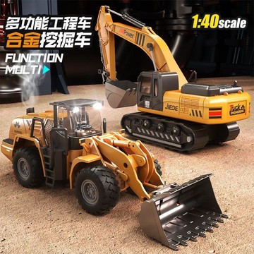 ⭐️蝦皮代開發票⭐️ 合金仿真模型 工程車玩具 挖掘機玩具 吊車 推土車 卡車 合金玩具車 玩具车套裝
