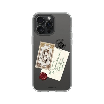 iPhone 15 Pro Max Clear 透明 - 哈利波特 Harry Potter - 入學信封和車票