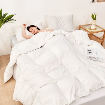 日規JIS90/10波蘭雁鴨絨立體單人羽絨被 單人5X7尺