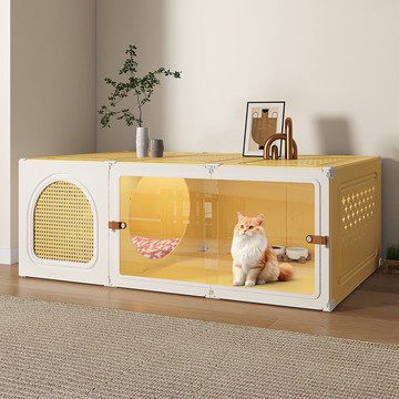 貓窩四季通用多貓家庭貓咪封閉式安全感窩帶廁所一體一室一廳一衛