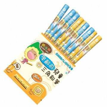 奶油獅BP802學齡前兒童專用鉛筆12支