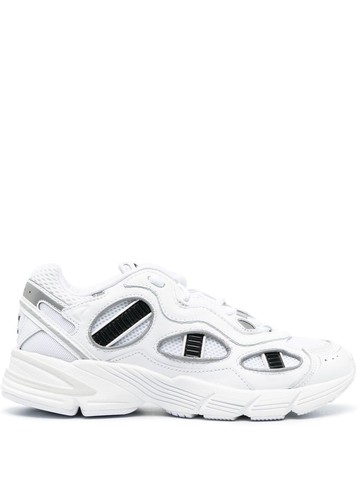 adidas - cut-out detail leather sneakers - women - Calf Leather/Fabric/Fabric/Rubber - 8 - White