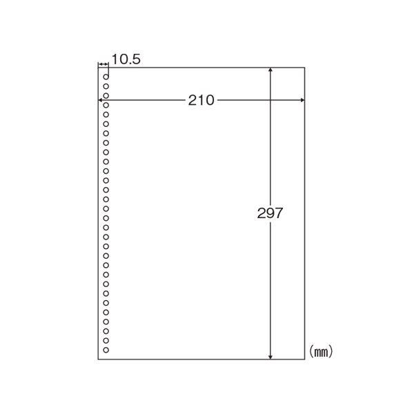 ヒサゴ マルチプリンタ帳票 A4 白紙 30穴 BPE2049