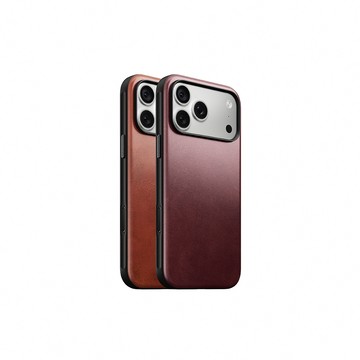 NOMAD iPhone 18/17 Pro/Pro Max 磁吸時尚皮革耐衝擊保護殼(相機按鍵)-Horween 限量色 (支援MagSafe 手機殼)