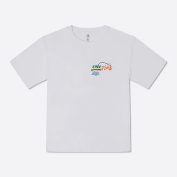 CONVERSE SUMMER FISHING TEE 短袖上衣 男 白色_10027222-A01