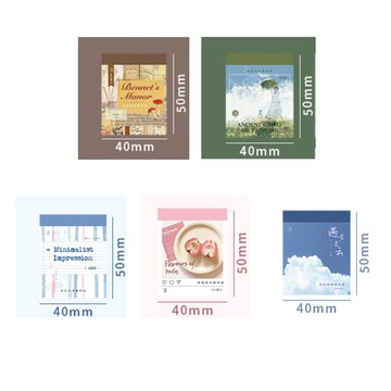 【CHL】言由 原色系列 薄金莎 硫酸紙 素材本 DIY素材 小卡 MEMO 便利貼 400張入