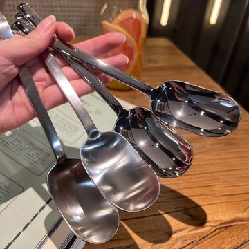 【出德國~【18/10不銹鋼】【貴族體驗】長頭甜品勺吃飯勺子西餐