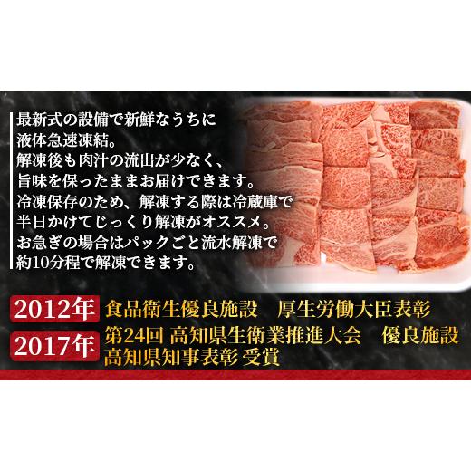 ふるさと納税 高知県 香南市 土佐和牛ロース焼肉500g タレなし Xhk-0080