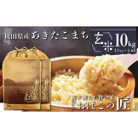 ふるさと納税 秋田県産おばこの匠あきたこまち　10kg （5kg×2袋）玄米 秋田県大仙市