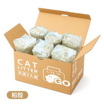 【NiceU毛樂趣】除臭永續稻殼豆腐貓砂(6袋入)