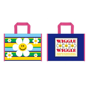 WiggleWiggle站立式方形保溫提袋-小花