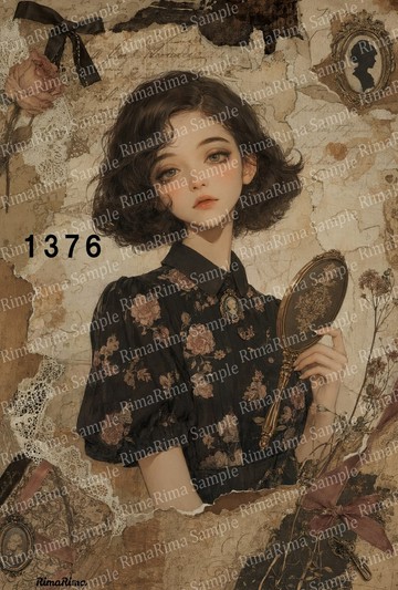 1376 原創貼紙 原創人物貼紙 貼紙 標籤 りまりま RimaRima