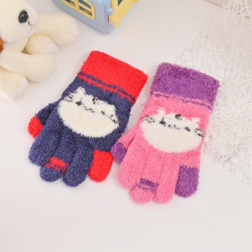 童萊卡大臉麻吉貓手套-多色任選