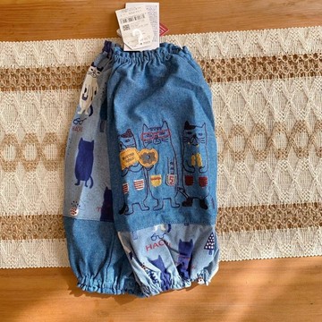 含稅價kusuguru日系貓咪刺繡套袖袖套防油污花藝廚房烘焙拼接手工