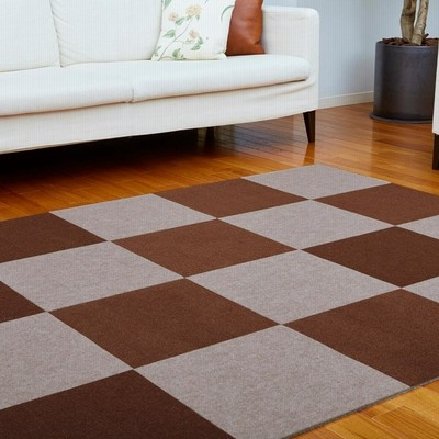 ニトリ　防音吸着ぴたパネルマット 40×40cm 24枚 ブラウン 防音吸着ぴたパネルマット 40×40cm 4枚入り(4040 BE2) ラグ