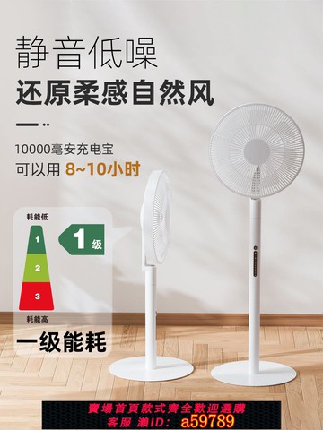 【台灣公司 可打統編】夏能直流變頻落地扇Pro遙控電風扇家用一級節能戶外可充電寶供電
