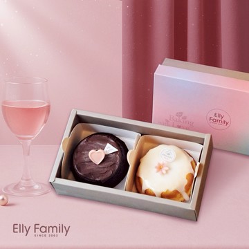 ［快速出貨］ LINE禮物獨家【艾立蛋糕】花現心意禮盒｜小甜心巧克力3吋+檸檬蛋糕3吋