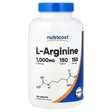 Nutricost, L-精胺酸，1000 毫克，150 片