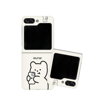 拍照小熊適適用三星zflip7fe手機殼zflip6折疊屏flip5全包W25心系天下保護套超薄大視窗小眾女新款高級感防摔