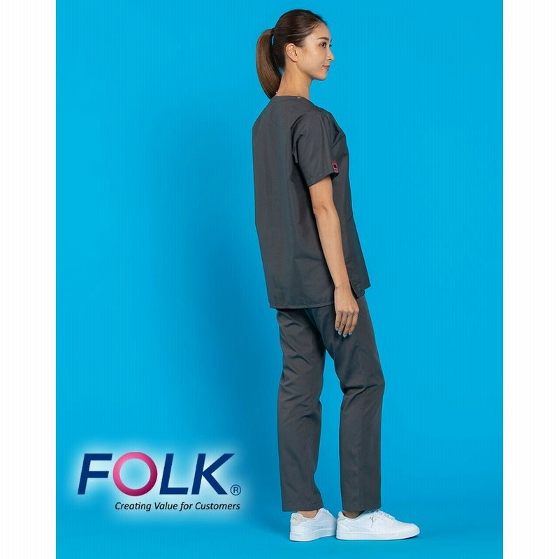 フォーク FOLK スクラブ 医療 PANTONE パントン スクラブ（男女兼用