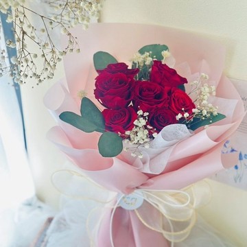 【卡蘿花研所】永生花束(紅玫瑰)