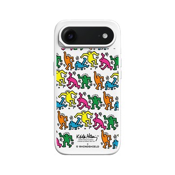 iPhone Air SolidX 白 - Keith Haring - 跳舞的人