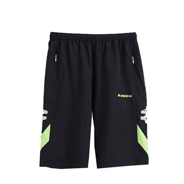 KAPPA義大利小朋友吸濕排汗速乾KOOL DRY單層短褲四面彈 黑