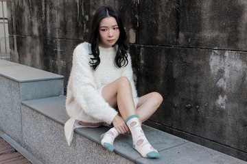 unni煦色韶光羊絨襪 襪子 鞋履襪品 socks 中筒襪 女襪 保暖 刷毛
