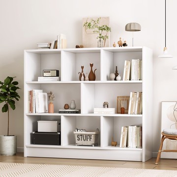 書柜置物柜客廳儲物柜兒童落地儲物柜簡易書架收納柜臥室格子柜子