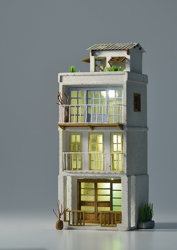 水泥創作--三樓老宅(訂製)