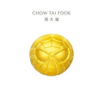 周大福 漫威MARVEL系列 Q版蜘蛛人黃金路路通串珠