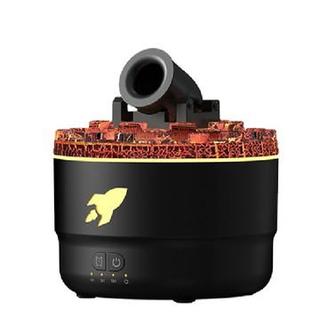 【精靈工廠】七彩超聲波炮台/香氛機/黑色