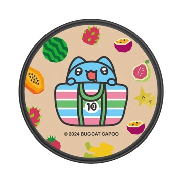 GRIP O (MagSafe 兼容） 黑 - 貓貓蟲咖波 Bugcat Capoo - 10th 環島咖波愛台灣