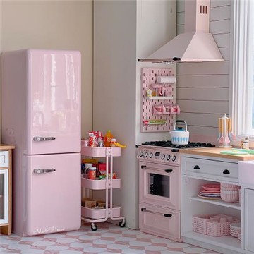 玩具】雙門冰箱/廚房家電器冷藏雪柜6分blythe兵人娃娃屋迷你模型