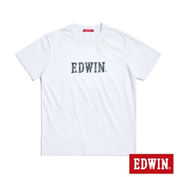 EDWIN 男款 迷彩魚LOGO短袖T恤 (白色)