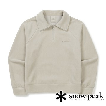 【日本 snow peak】女燈芯絨立領長袖上衣『淺米』WWF-ZT71 戶外 露營 登山 健行 休閒 時尚 出國 旅遊 長袖 上衣