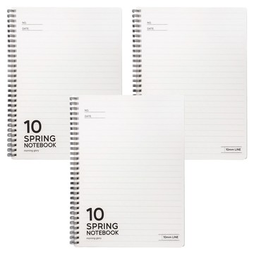 morning glory PP 10 彈簧筆記本 10mm 線條 16開 左側裝訂  隨機出貨  3個